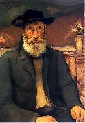 Wladyslaw slewinski Self-portrait in Bretonian hat oil on canvas